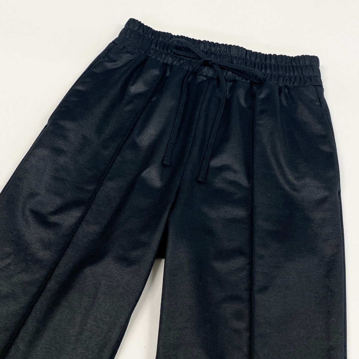 71f2 Mame Kurogouchi マメクロゴウチ 23ss Pin Tuck Sweatpants ピンタック スウェットパンツ ロングパンツ MM23PS-JS716 サイズ1 ブラック レディース 女性服u02t