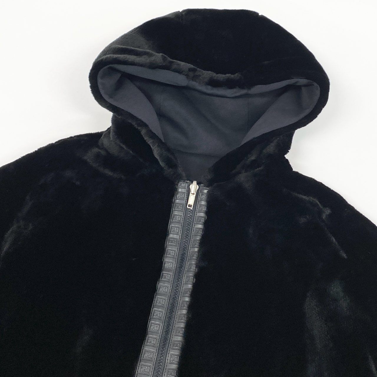 1L27 Vintage Fendi ヴィンテージ フェンディ Jeans Eco Fur Reversible Coat リバーシブルコート Zucca Piping Size 40 メンズ 男性用k02i