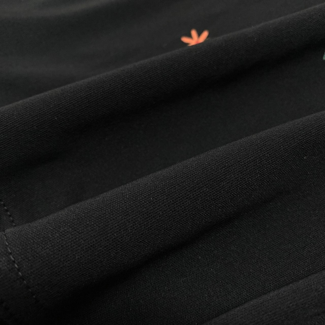 80c10 TOKUKO 1er VOL トクコプルミエヴォル チュニックワンピース ハイネック 花柄プリント ハート ストレッチ ロングスリーブ レディース 女性服 サイズ9 ブラックu02t