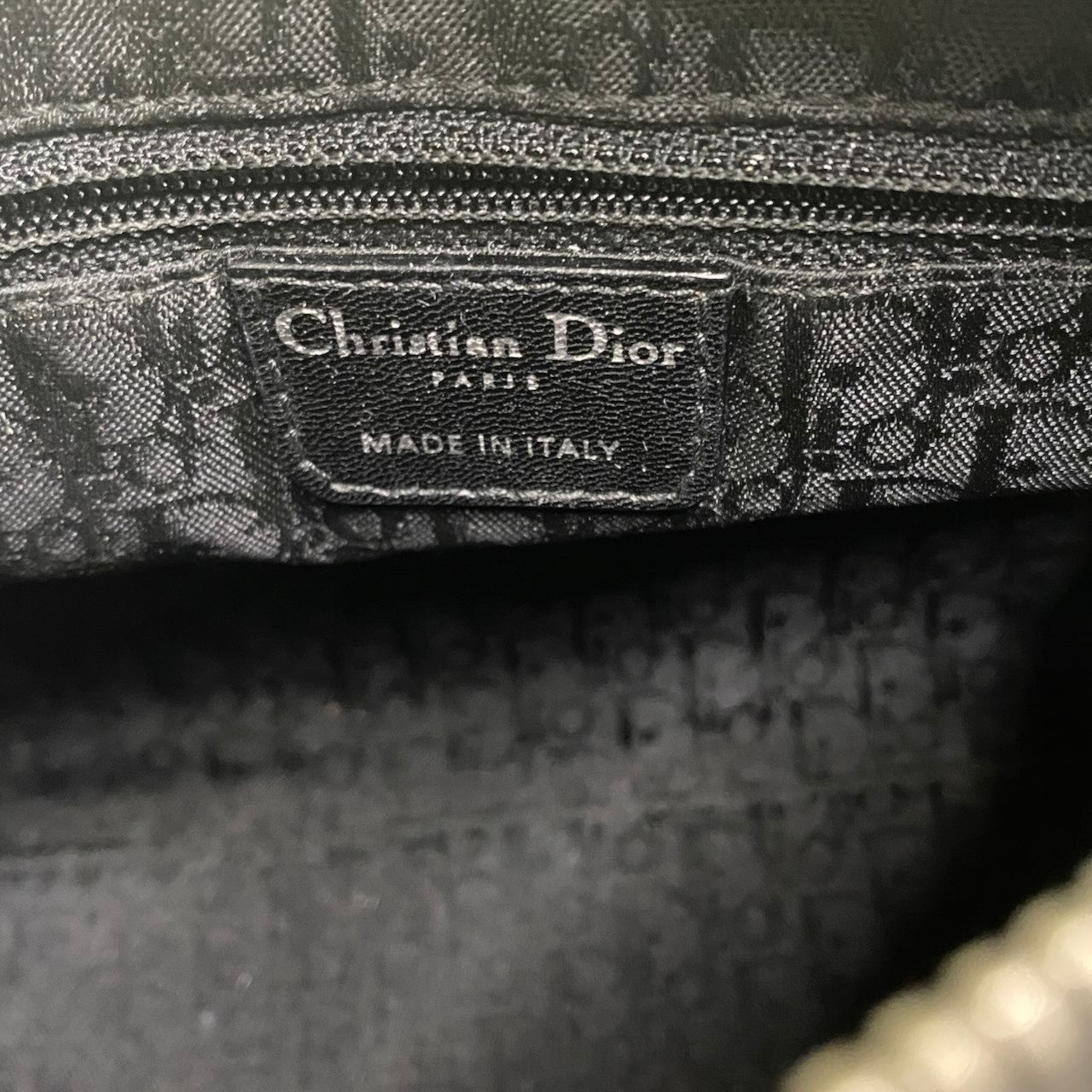 h29 Christian Dior レディディオール M ウィップステッチ カナージュ ブラック レザー レディース 女性用ta1