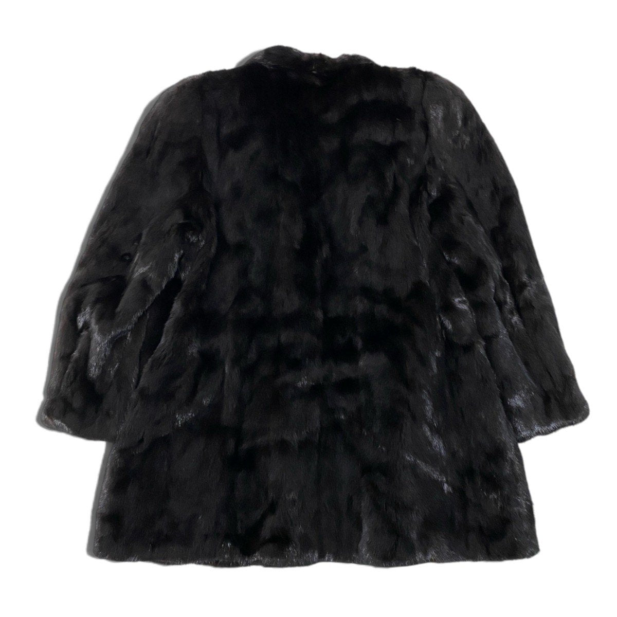 61i24 SAGA MINK サガミンク ダークミンク ロングコート サイズ13 ブラック 最高級本毛皮 Dark Mink Fur Long Coat リアルファーt18r