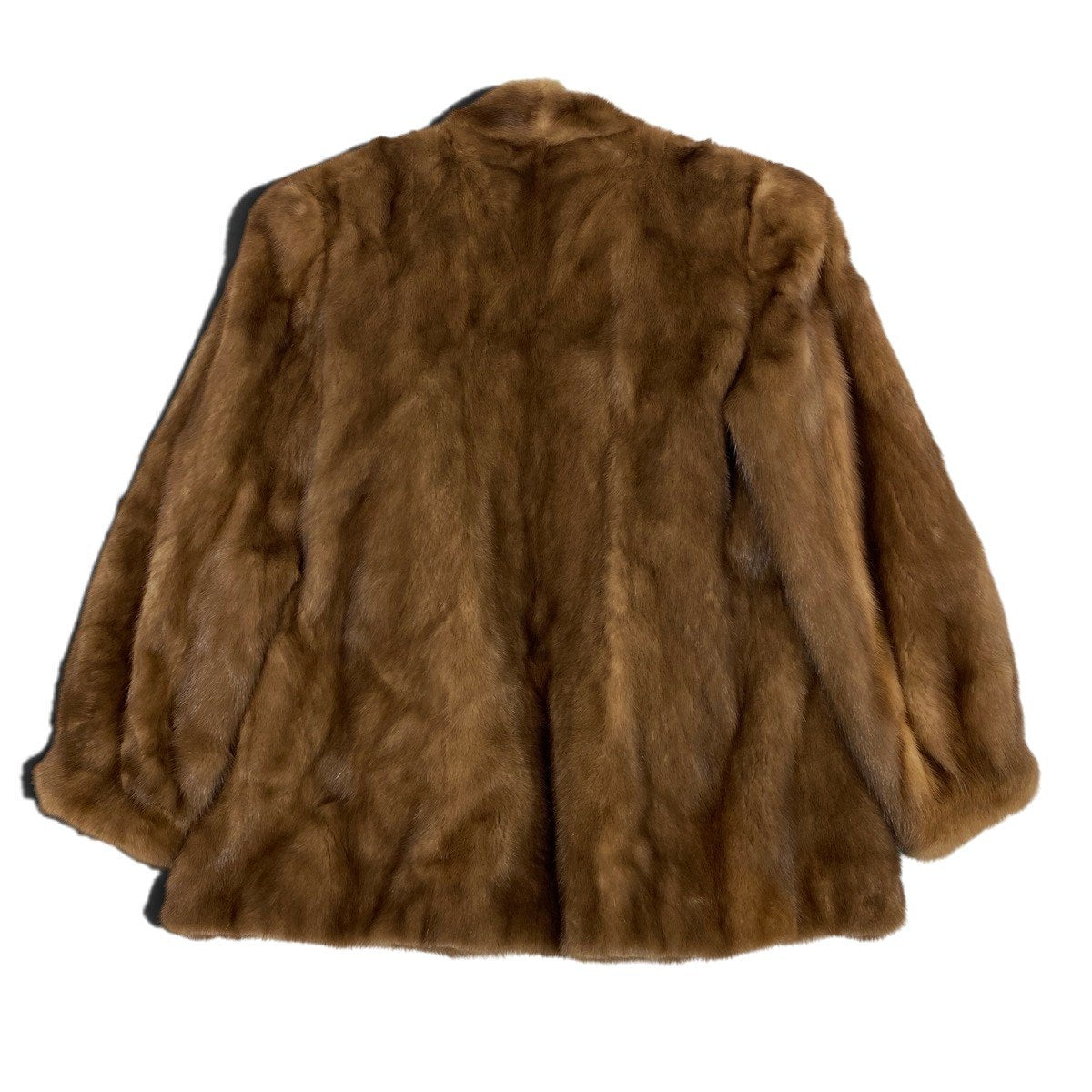 30j7 デミバフミンク ファーコート サイズ13 茶系 本毛皮 Mink Fur Coat リアルファー タグ有t18r