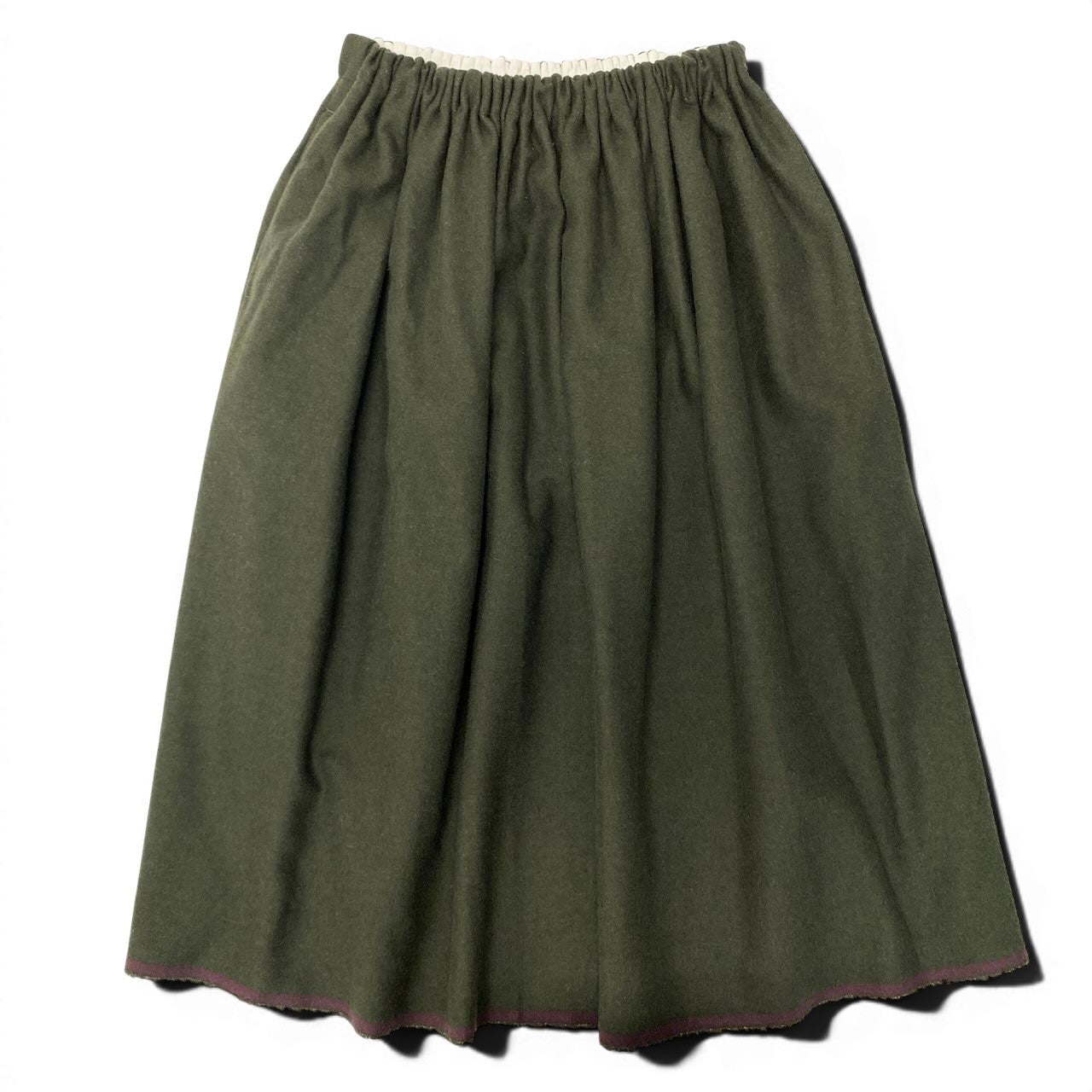 29e7 tricot COMME des GARCONS トリコ コムデギャルソン ウールスカート ロングスカート AD2021 TH-S017 グリーン レディース 女性用u02t