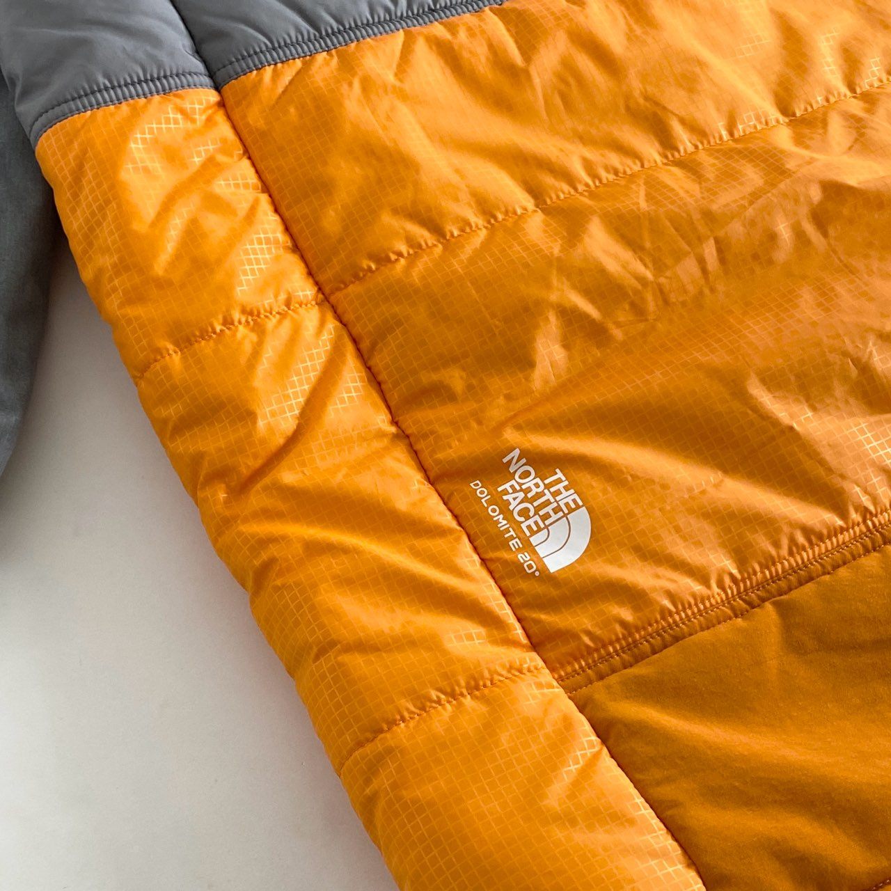 87i1 THE NORTH FACE JUNYA WATANABE MAN ザノースフェイス ジュンヤワタナベマン Sleeping Bag ダウンコート アウター WB-C101 XS グレー オレンジ 日本製