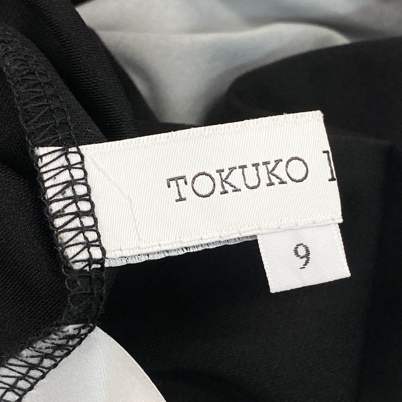 38k26 《美品》 TOKUKO 1er VOL トクコプルミエヴォル ロングワンピース シアースリーブ メッシュ切替 レディース 女性用 9 ブラックu02t