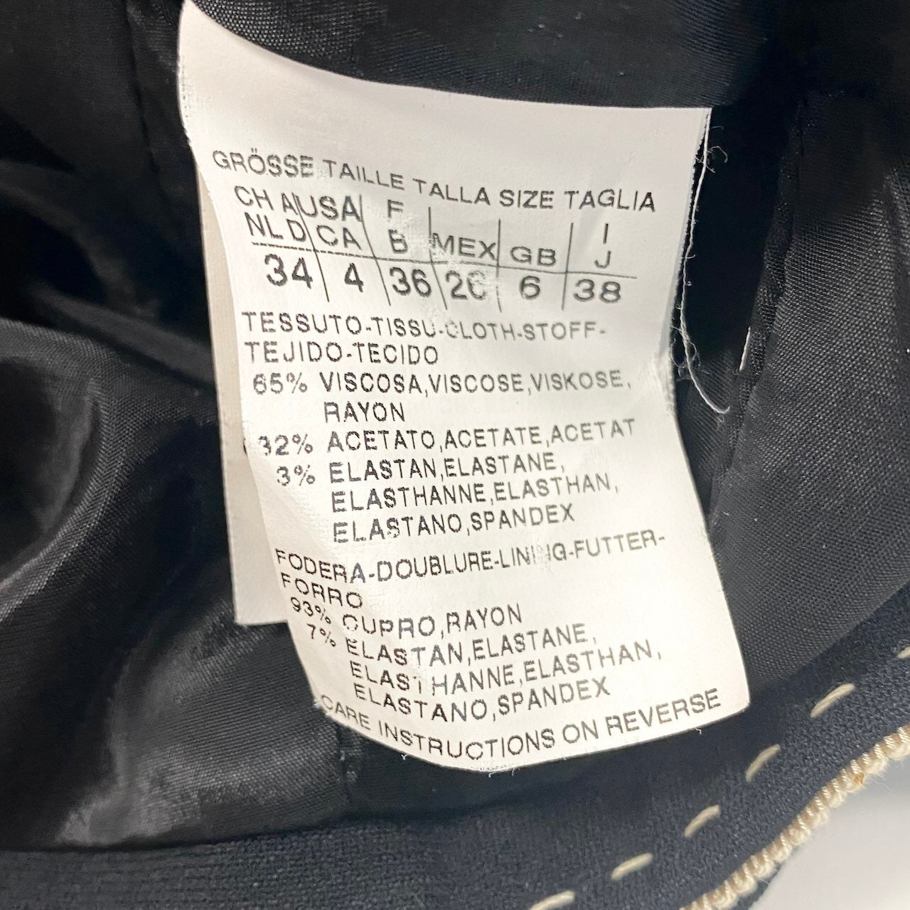 1h28 MaxMara マックスマーラ ステッチデザイン テーラードジャケット サイズ38 ネイビー レディース 女性用u02t