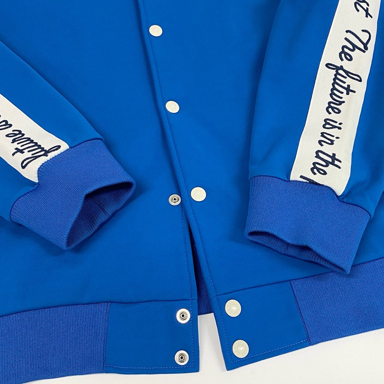 Ic2 HUMAN MADE ヒューマンメイド ロゴテープ ジャージブルゾン ジャケット サイズXXL ブルー メンズ アウターk02i