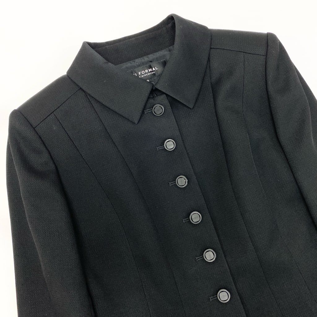 2a8 HI FORMAL BY GIVENCHY ジバンシィー 東京ソワール 3点セット セットアップスカート ジャケット カットソー スカート 8サイズ ブラック レディースu02t