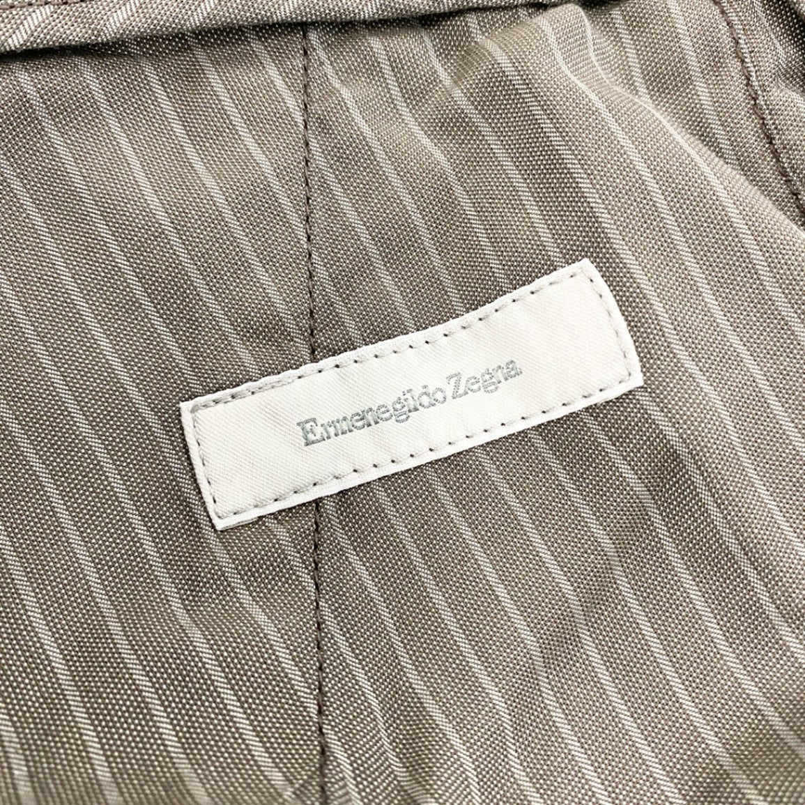 11i16 Ermenegildo Zegna エルメネジルドゼニア スラックスパンツ テーパードパンツ ボトムス ５ポケット 46 ブラウン系 コットン メンズu02t