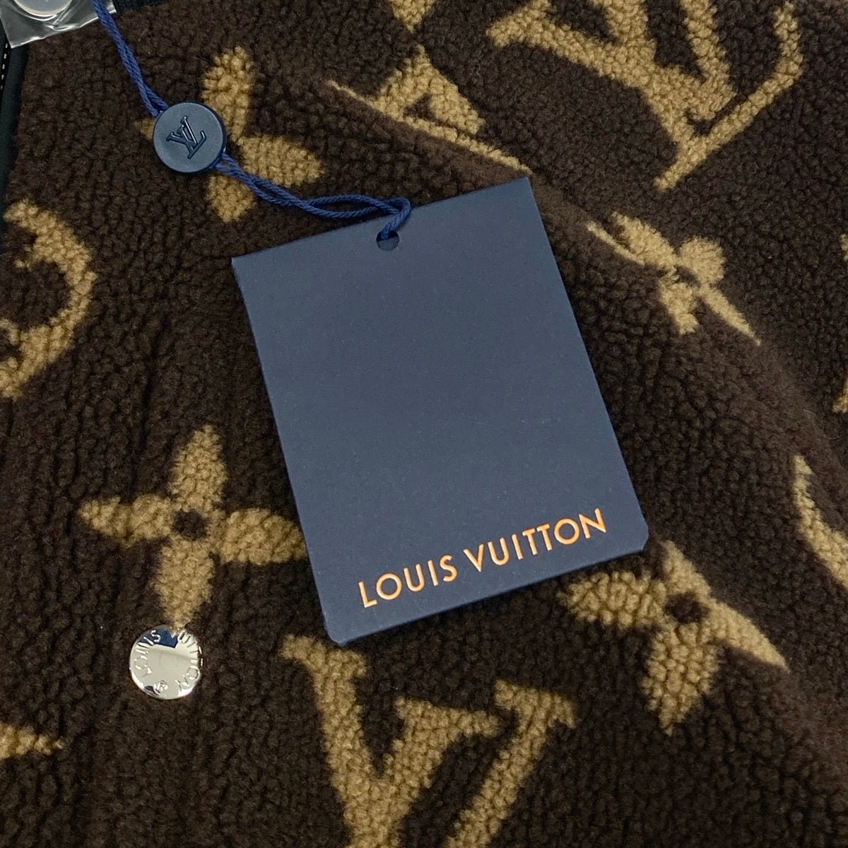 Ii4 【新品保管品】LOUIS VUITTON リバーシブル モノグラム ボアジャケット 36サイズ ブラウン レディース 女性用u02t