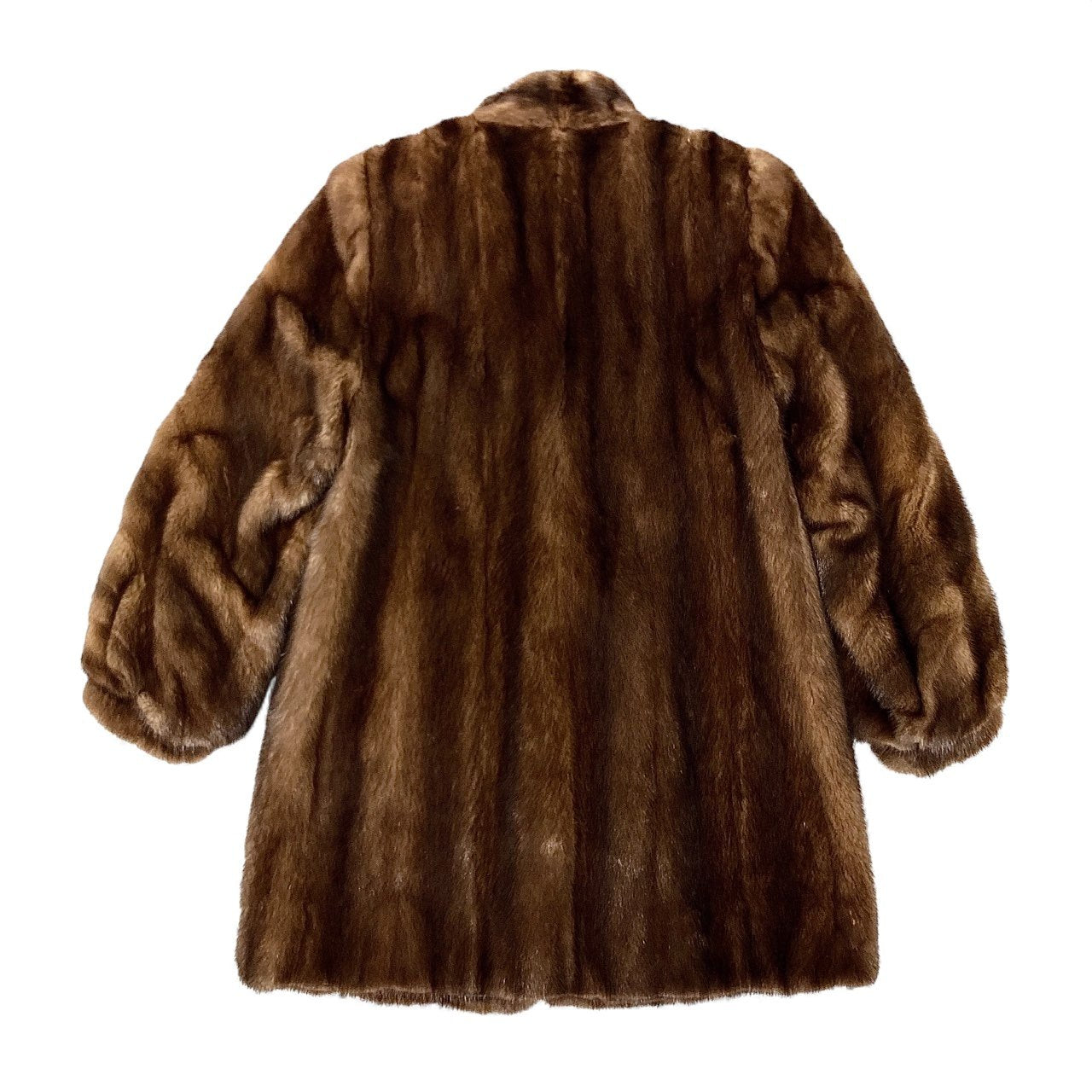 42L8 SAGA MINK サガミンク 銀サガ デミバフミンク ロングコート 横段スリーブ サイズ11号 ブラウン 最高級本毛皮 螺旋袖 MINK FURt18r
