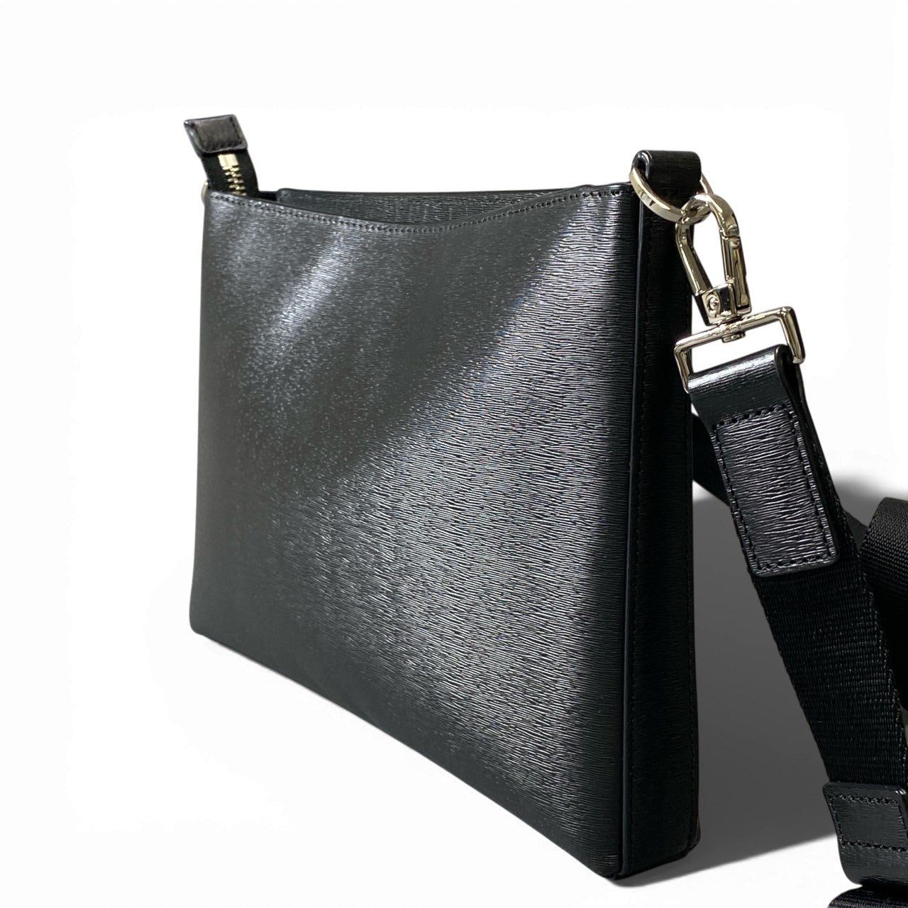 ha6《美品》 Paul Smith ポールスミス レザー クロスボディバッグ ブラック ショルダーバッグ サコッシュ 斜め掛け カバン 鞄t18r