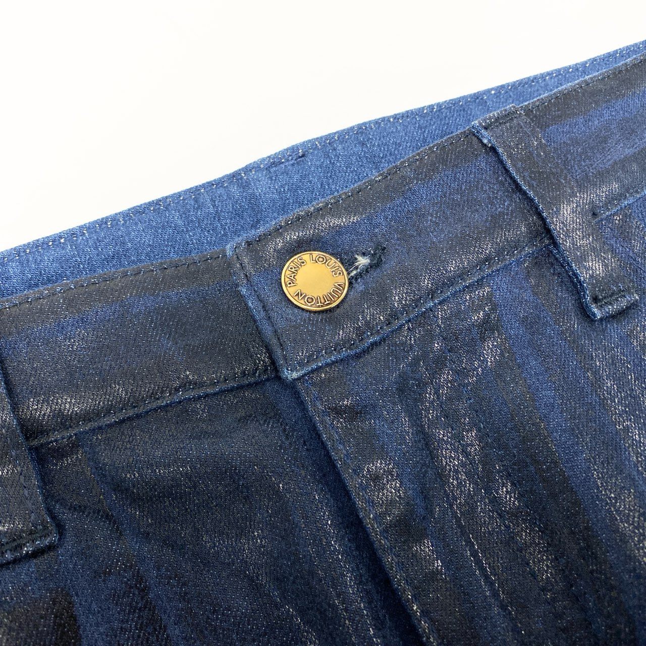 83L2 【美品】LOUIS VUITTON ルイヴィトン スキニーデニムパンツ ジーンズ ストレッチ イタリア製 RW122W F2PA21B6G 36サイズ インディゴ レディースo07t