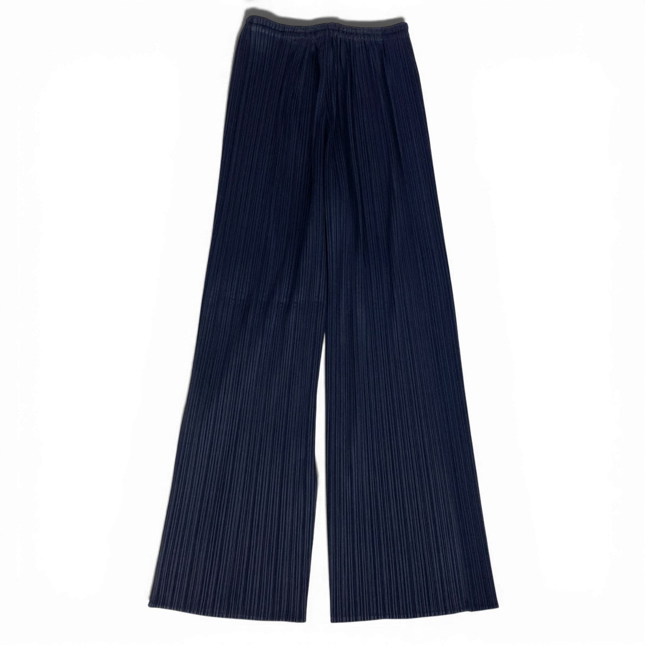 Ab19 PLEATS PLEASE プリーツプリーズ ISSEY MIYAKE プリーツパンツ ボトム サイズ2 ネイビー レディースk02i