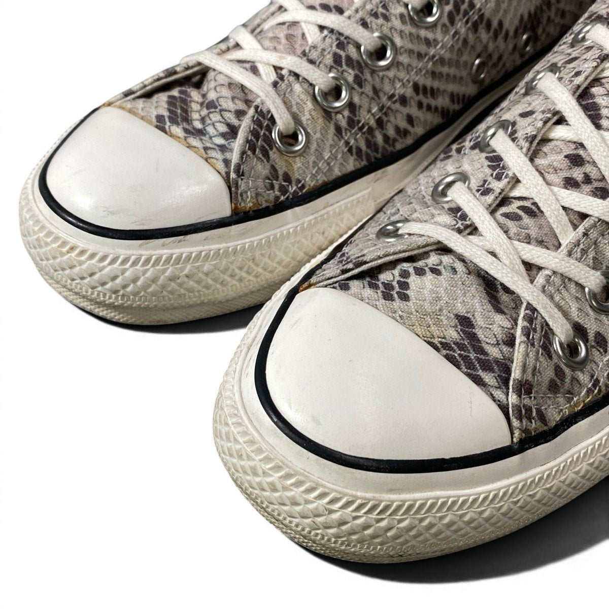 1g8 CONVERSE コンバース WACKO MARIA ワコマリア ALL STAR パイソン柄 ローカットスニーカー  1CL624 25.5cm グレー系 キャンバス生地 メンズ 男性用o07t