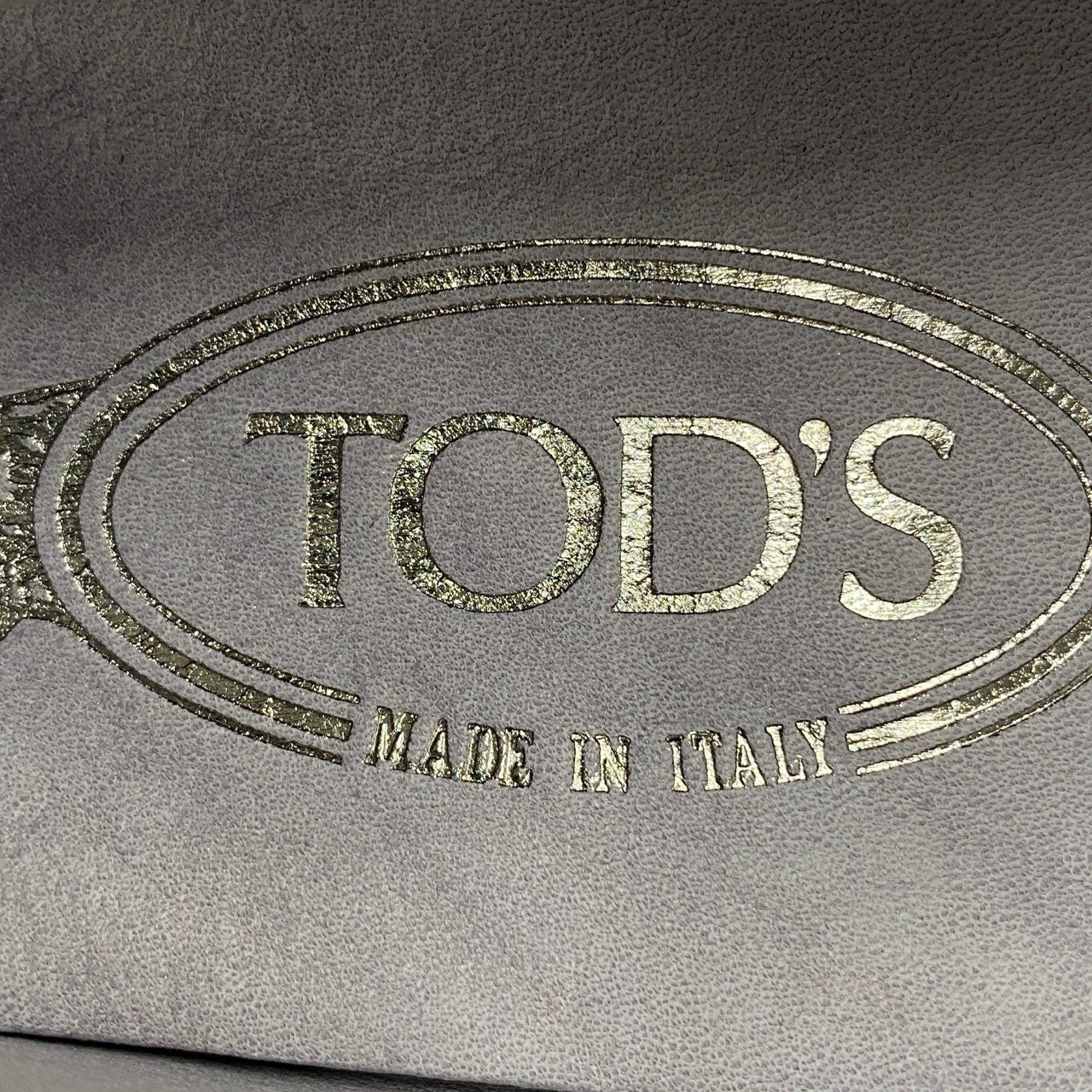 6f11 【未使用保管品】TOD'S トッズ レザーシューズ ドライビングシューズ ローファー サイズ37 ライトグレー系 スウェード レディース