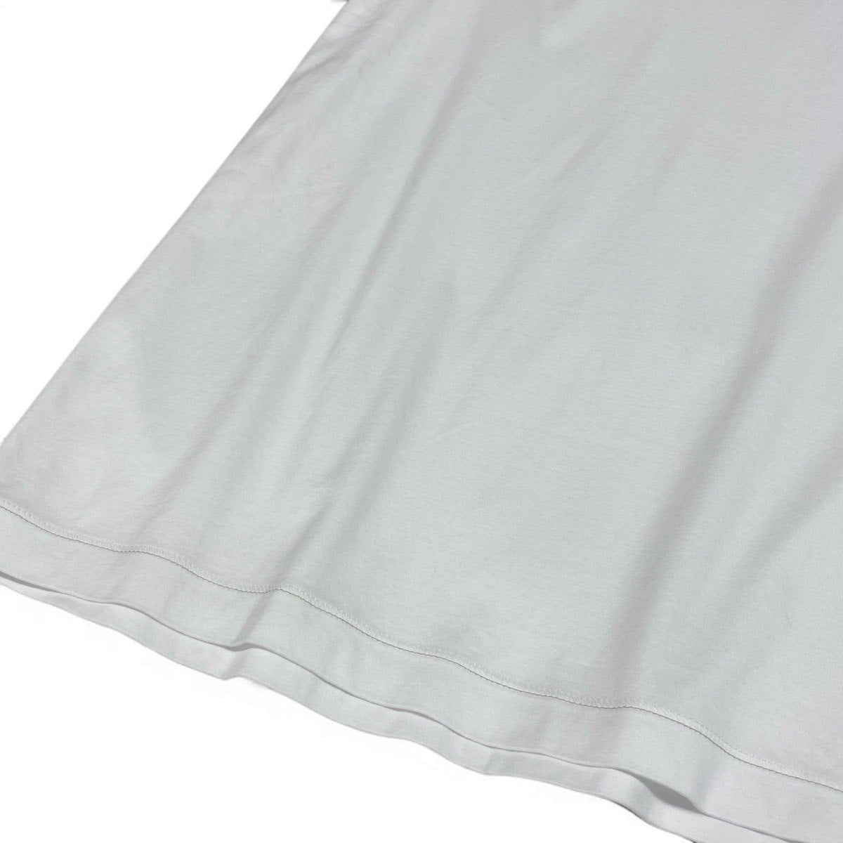 79g2 BRUNELLO CUCINELLI ブルネロクチネリ ロゴ刺繍 クルーネックTシャツ コットンカットソー SLIM FIT サイズＭ ホワイト コットン100％ メンズu02t