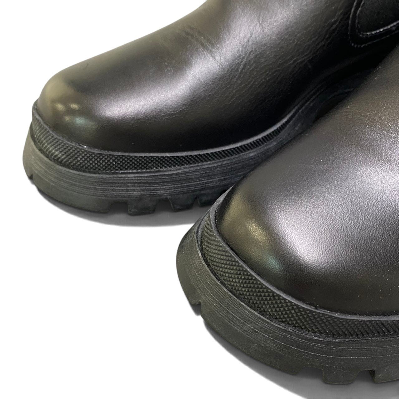 i1 【美品】 PRADA SPORT プラダスポーツ サイドゴアブーツ レザーブーツ サイズ36 ブラック レディースk02i
