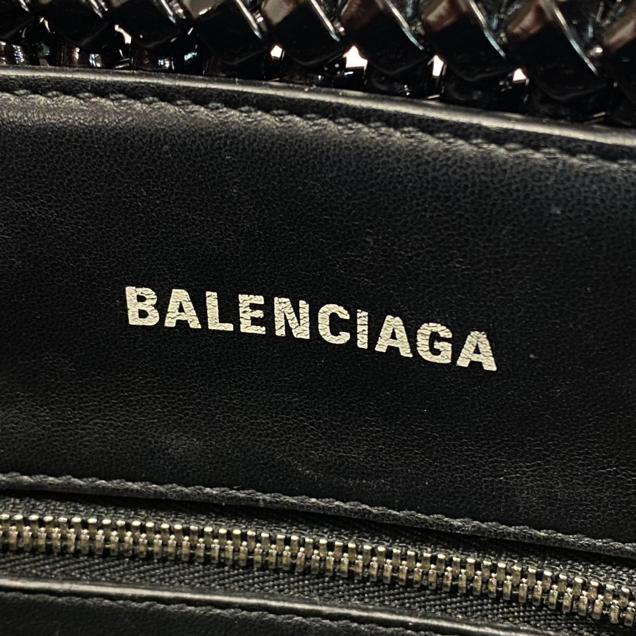 e4 《極美品》 BALENCIAGA バレンシアガ 2WAY ビストロ XXS バスケットバッグ ブラック Bistro Basket Bag Blackt18r