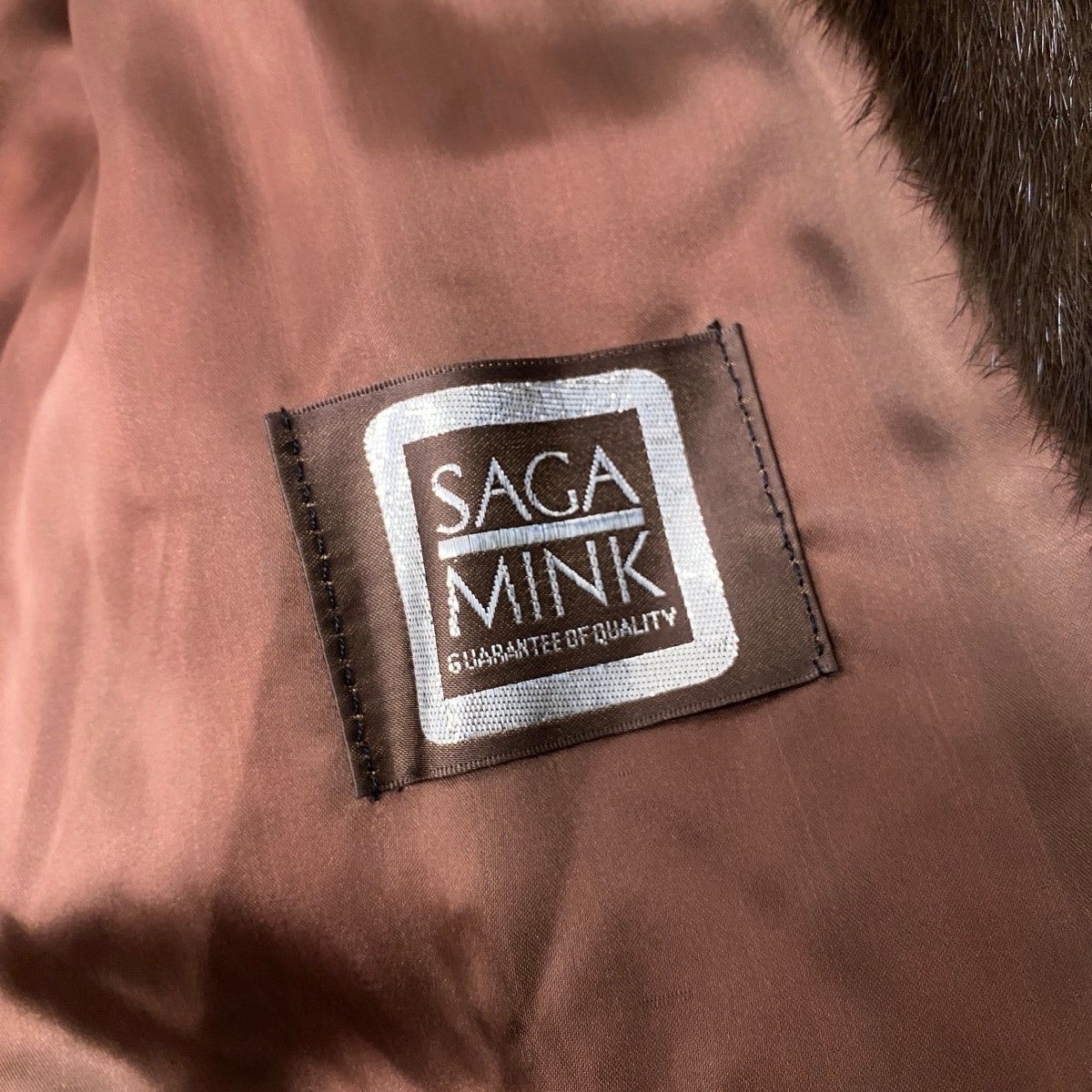 64h19 SAGA MINK サガミンク 銀サガ デミバフミンク ミンクコート ロングコート FREE ブラウン ミンクファー Mink Fur Coatu02t