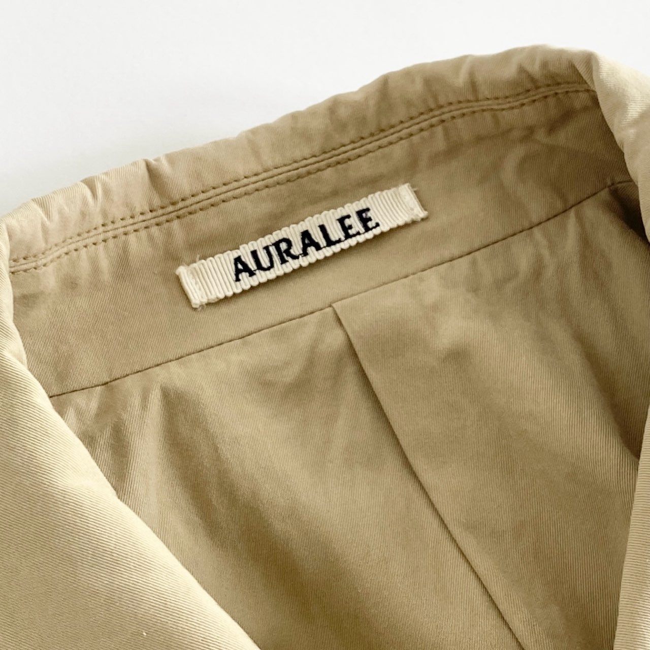 79j1 AURALEE オーラリー 23SS FINX HARD TWIST GABARDINE BLOUSON ギャバジンブルゾン ジャケット 5 ベージュ 日本製