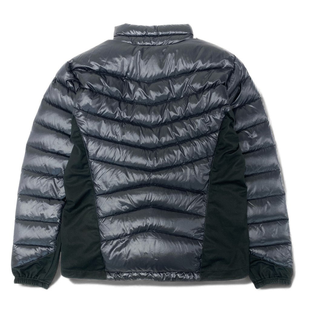 39l15 KUSHITANI クシタニ ホワイトグース ダウンジャケット アウター  Lサイズ ブラック ナイロン メンズo07t