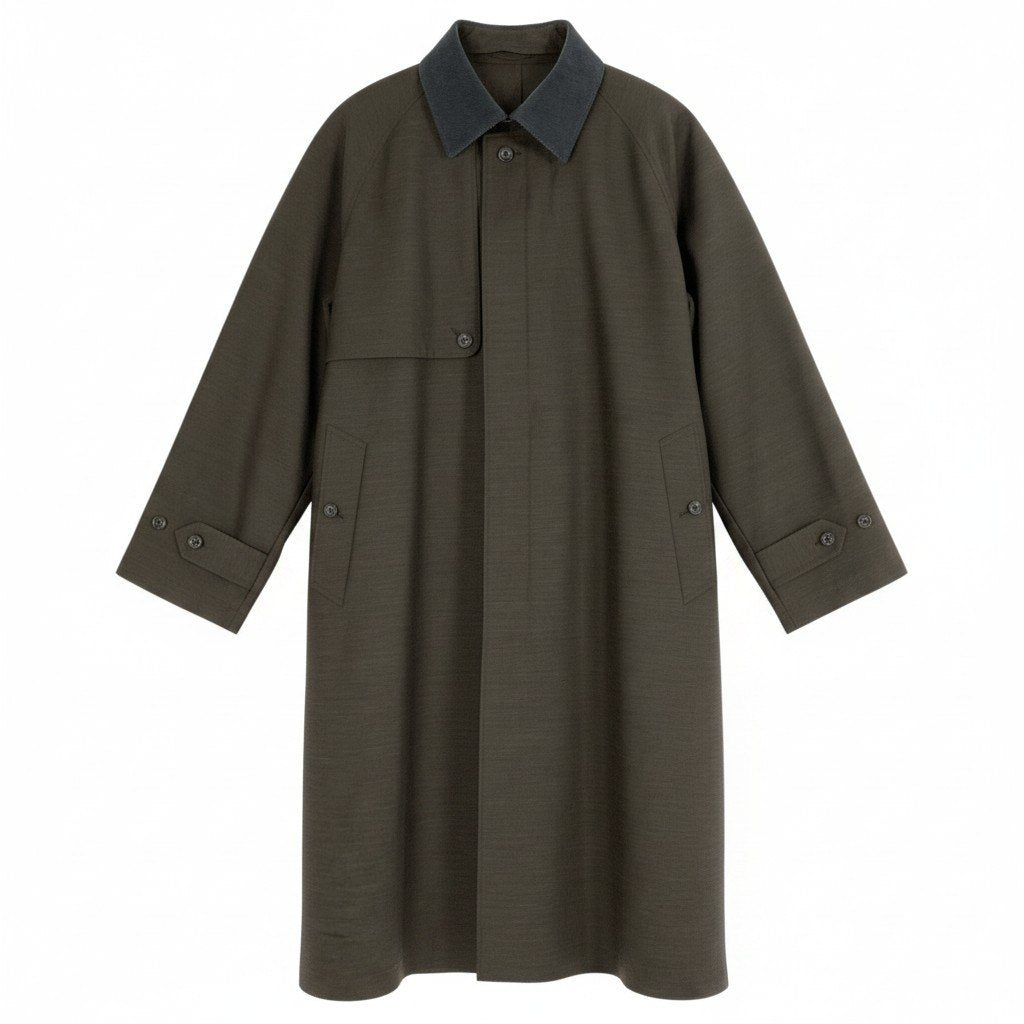 70g2 【美品】 RAINMAKER レインメーカー DETACHABLE COLLAR COAT ロングコート 3way RM222-02 サイズFREE ブラウン メンズ 紳士服u02t