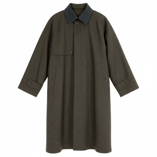 70g2 【美品】 RAINMAKER レインメーカー DETACHABLE COLLAR COAT ロングコート 3way RM222-02 サイズFREE ブラウン メンズ 紳士服u02t