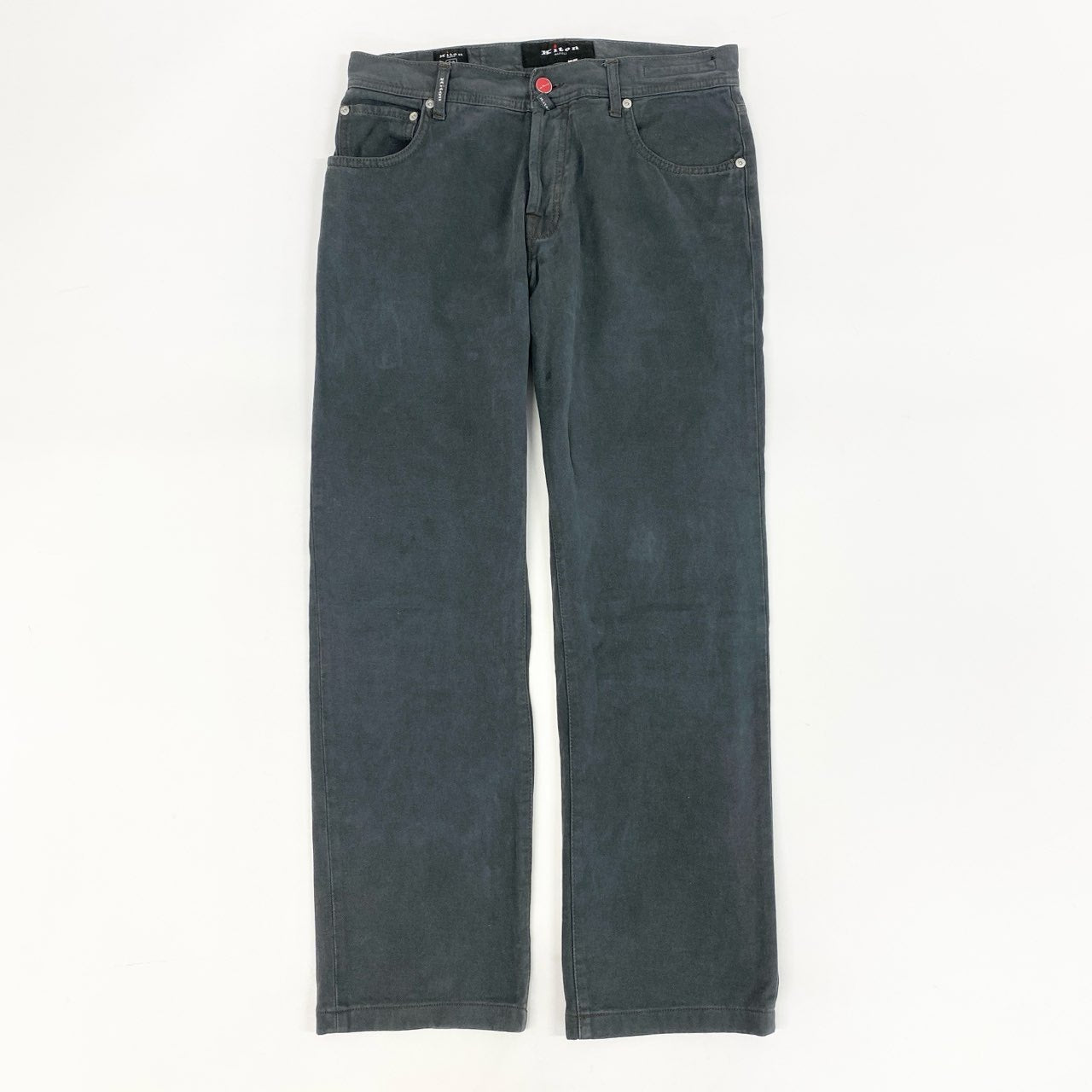 70i2 Kiton キトン キートン イタリア製 ブラックデニムパンツ ボトムス 5ポケット 33 M-Lサイズ ブラック コットン メンズo07t