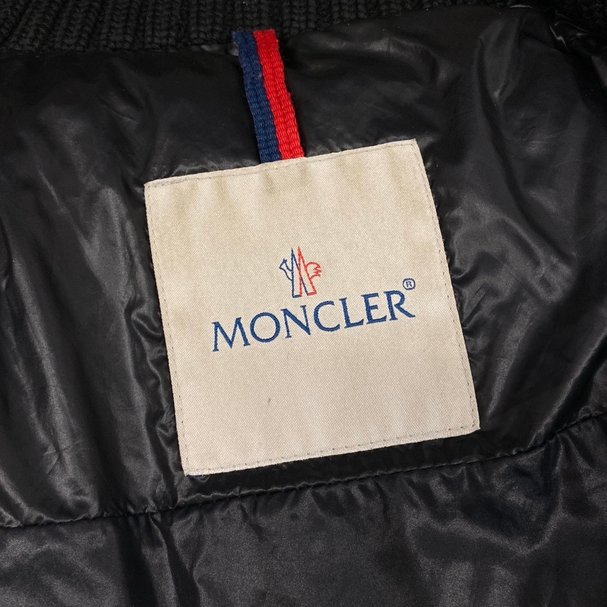 65j5 MONCLER モンクレール HUBERT ファーフード ダウンジャケット サイズ0 ブラック メンズk02i