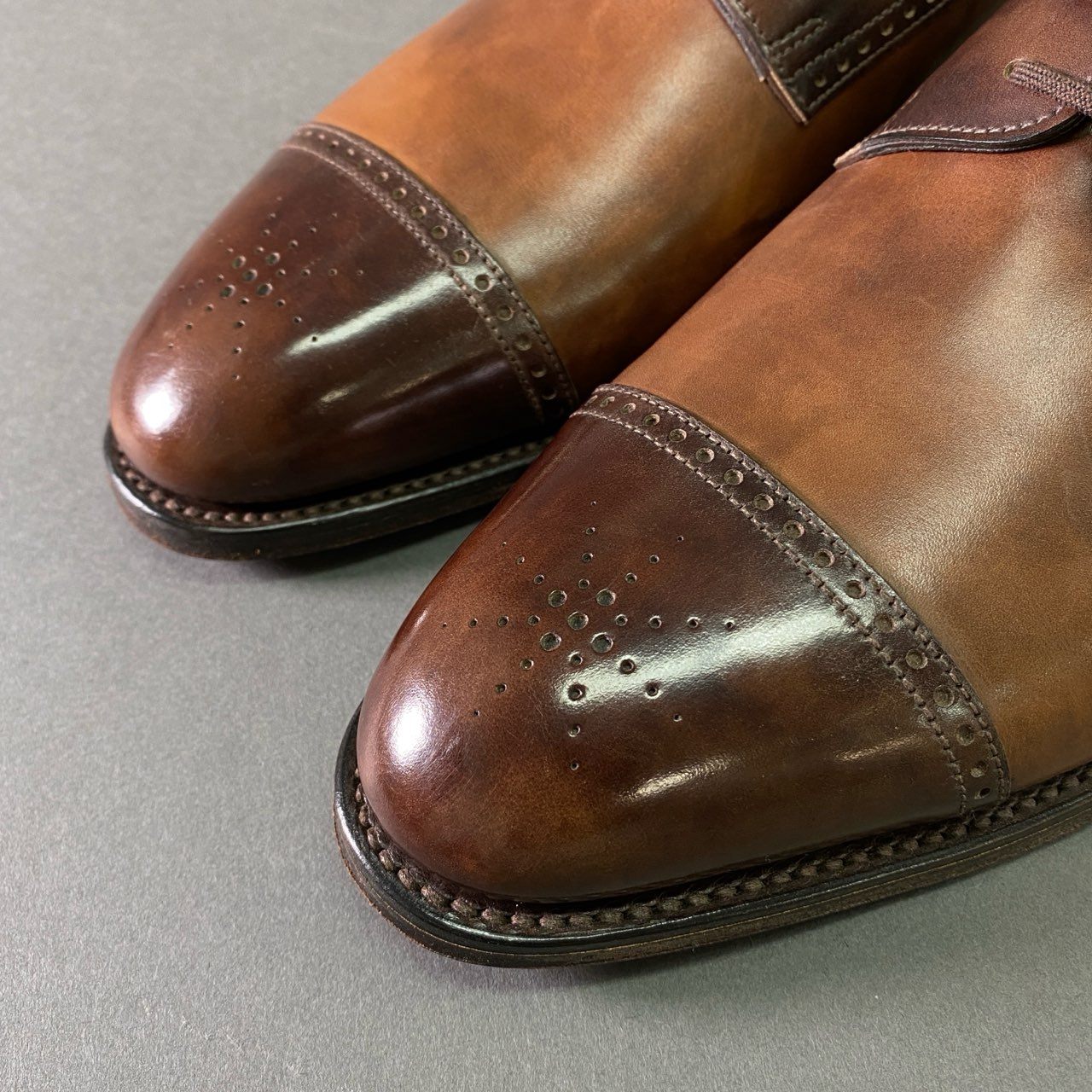 3a17 JOHN LOBB ジョンロブ BRAKLEY ブラックリー PARISAIN BROEN 外バネ メダリオン ドレスシューズ 7E ブラウン レザー LAST7000 英国製