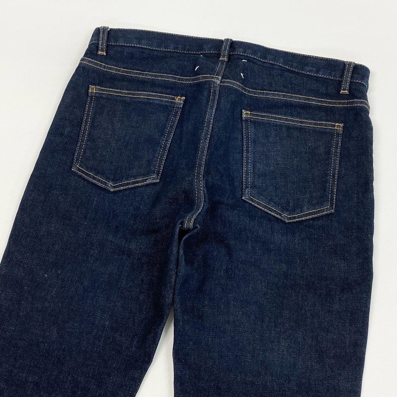 8j10 Maison Margiela メゾンマルジェラ デニムパンツ  ボタンフライ フルレングス S50LA0094 30サイズ インディゴ メンズu02t