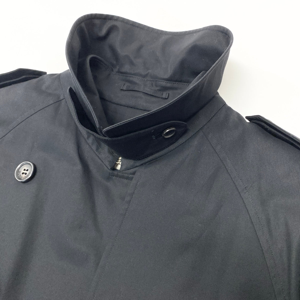 42e13 《極美品》 BURBERRY LONDON バーバリー ノバチェック トレンチコート ライナー着脱可 サイズ13 ブラック 女性用 レディースt18r