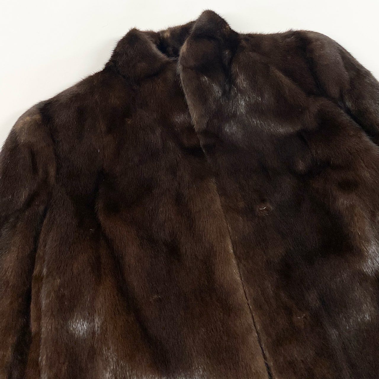 20a22【美品】 デミバフミンク ミンクコート ロングコート  レディース 女性用 サイズ13 ブラウン系 ミンクファー 本毛皮u02t