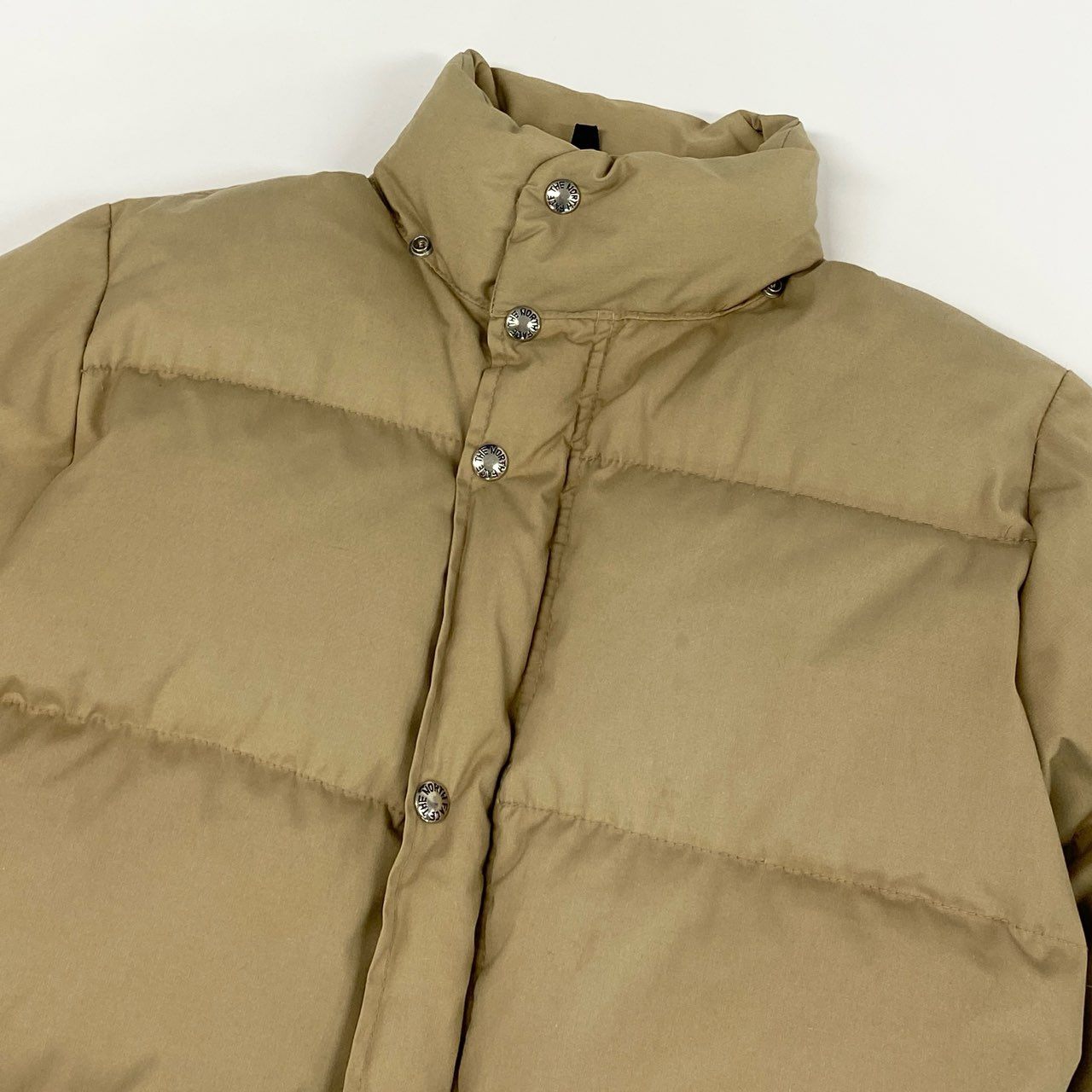 9h4 THE NORTH FACE ザノースフェイス 70s~80s USA製 茶タグ VINTAGE ダウンジャケット アウター XS ベージュ 画像参照 メンズk02i