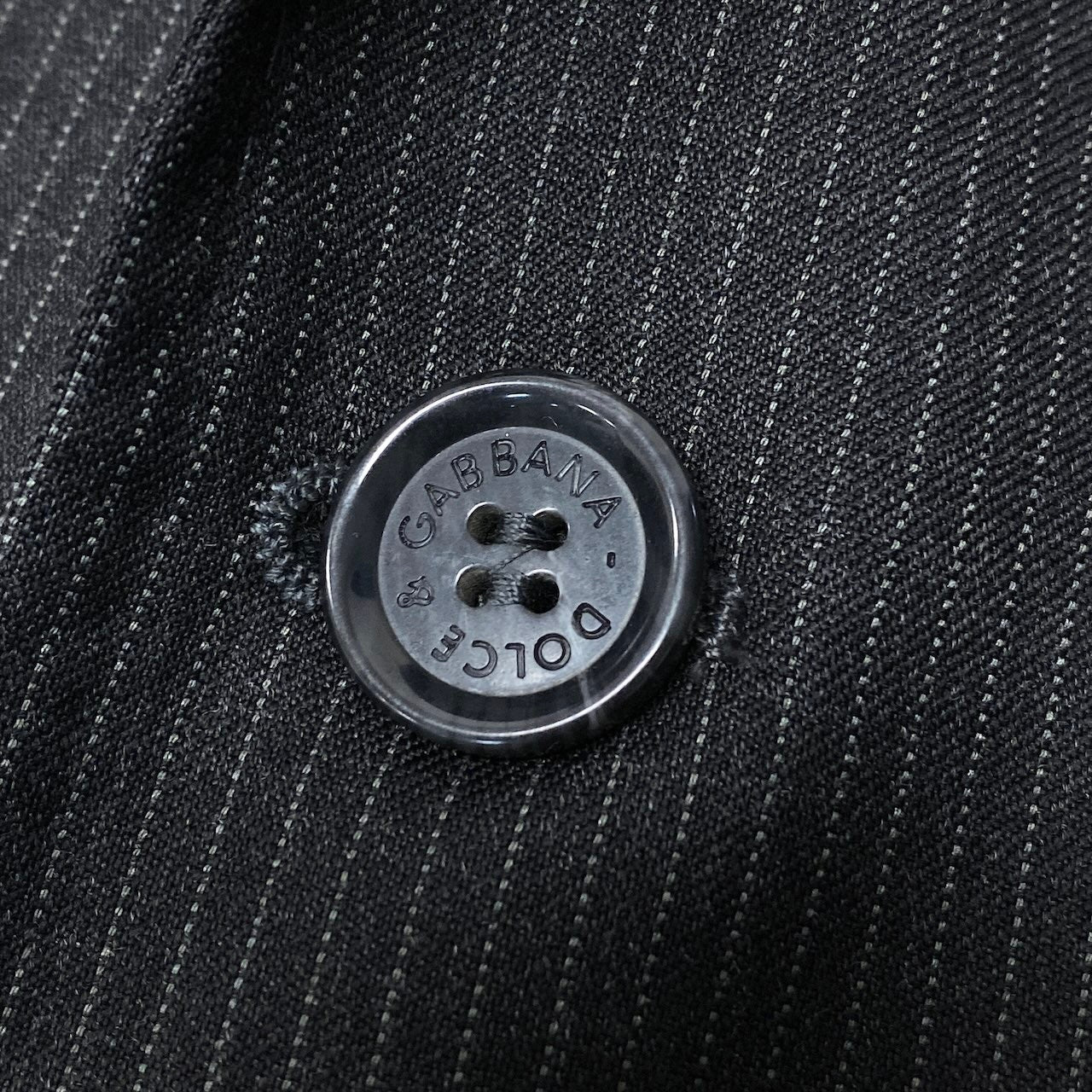 77h20【新品未使用】DOLCE&GABBANA ドルチェアンドガッパーナ スーツセットアップ テーラードジャケット スラックス ストライプ イタリア製 52サイズ グレー ウール100％ メンズ 男性用k02i