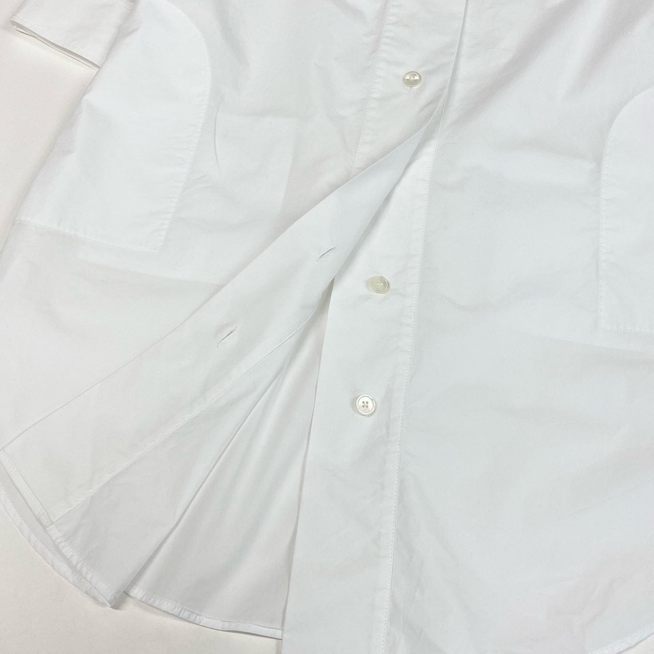 Ec2 Acne Studios アクネ ストゥディオズ 5分袖 シャツワンピース トップス 34 ホワイト コットン レディースu02t