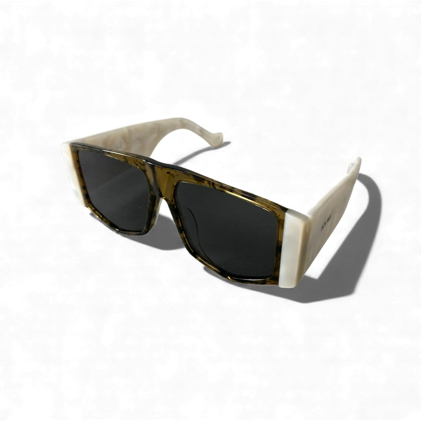 L10 LOEWE ロエベ サングラス LW40026U 56□14 クリアブラウン ブラック ホワイト アイウェア メガネ 眼鏡t18r