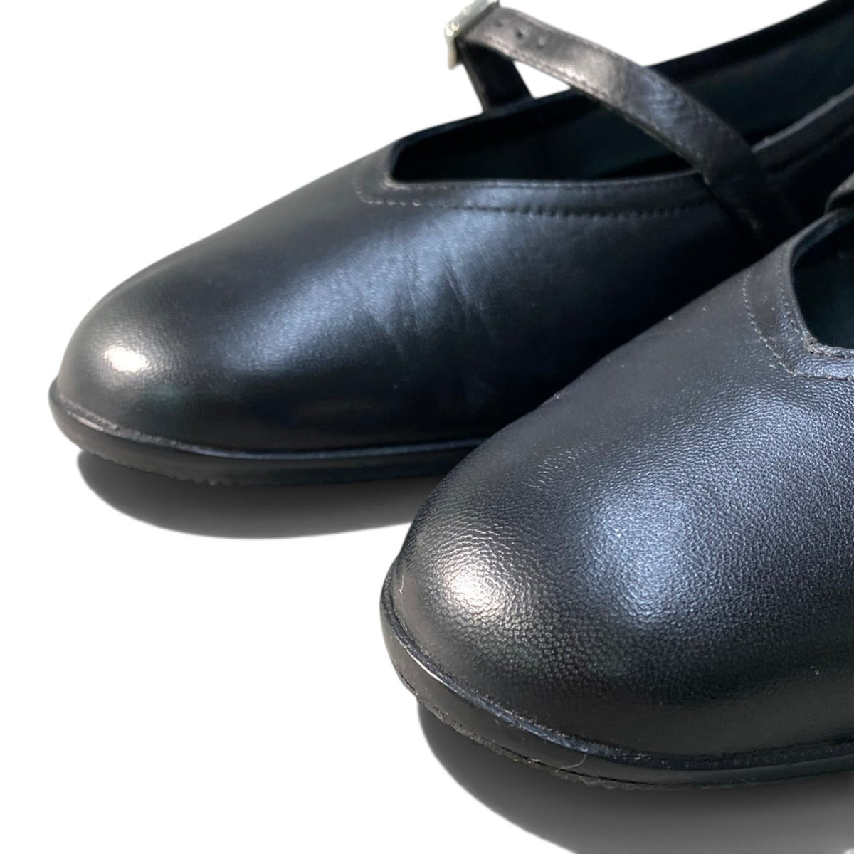 1i16 Salvatore Ferragamo サルヴァトーレフェラガモ フラットシューズ バレエシューズ レザーシューズ 7サイズ ブラック レザー レディース 女性用u02t