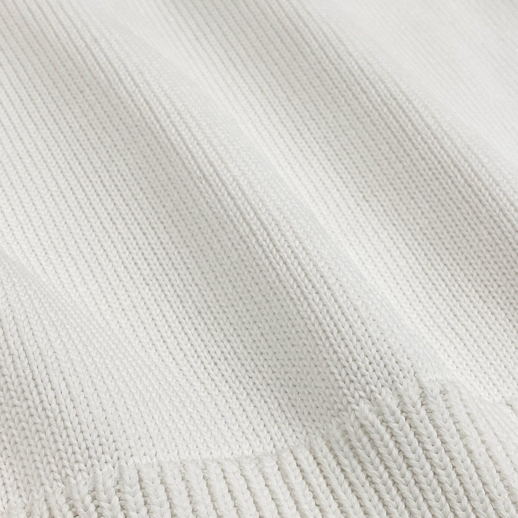 7L22 GIVENCHY ジバンシィ 長袖ニットセーター  コットンニット トップス 胸元ロゴ ホワイト コットン100％ メンズo07t