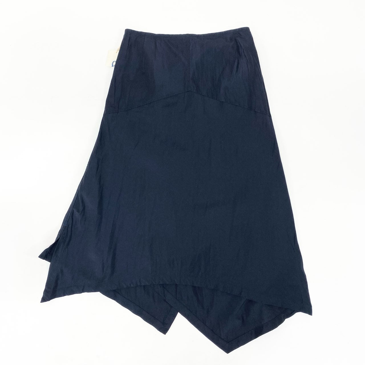 16k10 【美品】45rpm フォーティーファイブアールピーエム 変形スカート ロングスカート フレア スリット 100802 2サイズ ネイビー レディースu02t