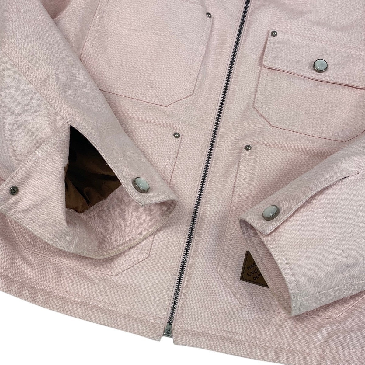 h17 定価￥621,500 LOUIS VUITTON ルイヴィトン × NIGO 25AW 現行 ワークウェアブルゾン Workwear Blouson 1AILNB size 48 ピンクt18r