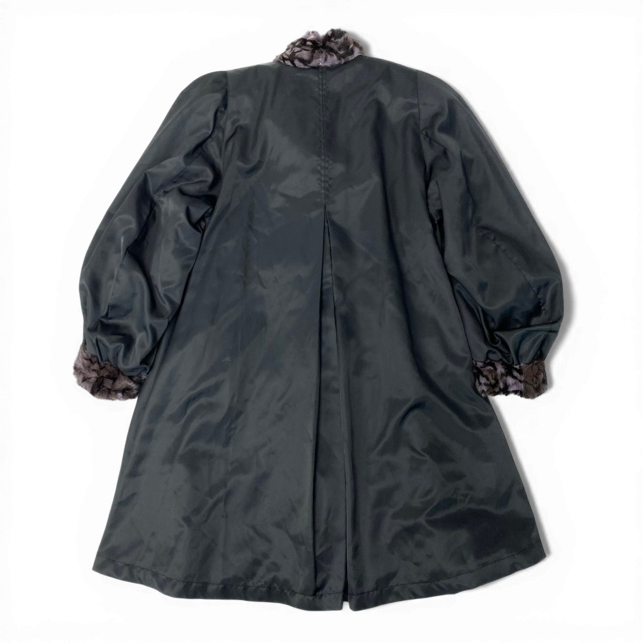 79c26 VALENTINO FUR ヴァレンティノ ファー ダイドリス リバーシブル ロングコート 毛皮コート パープル リスファー レディースu02t