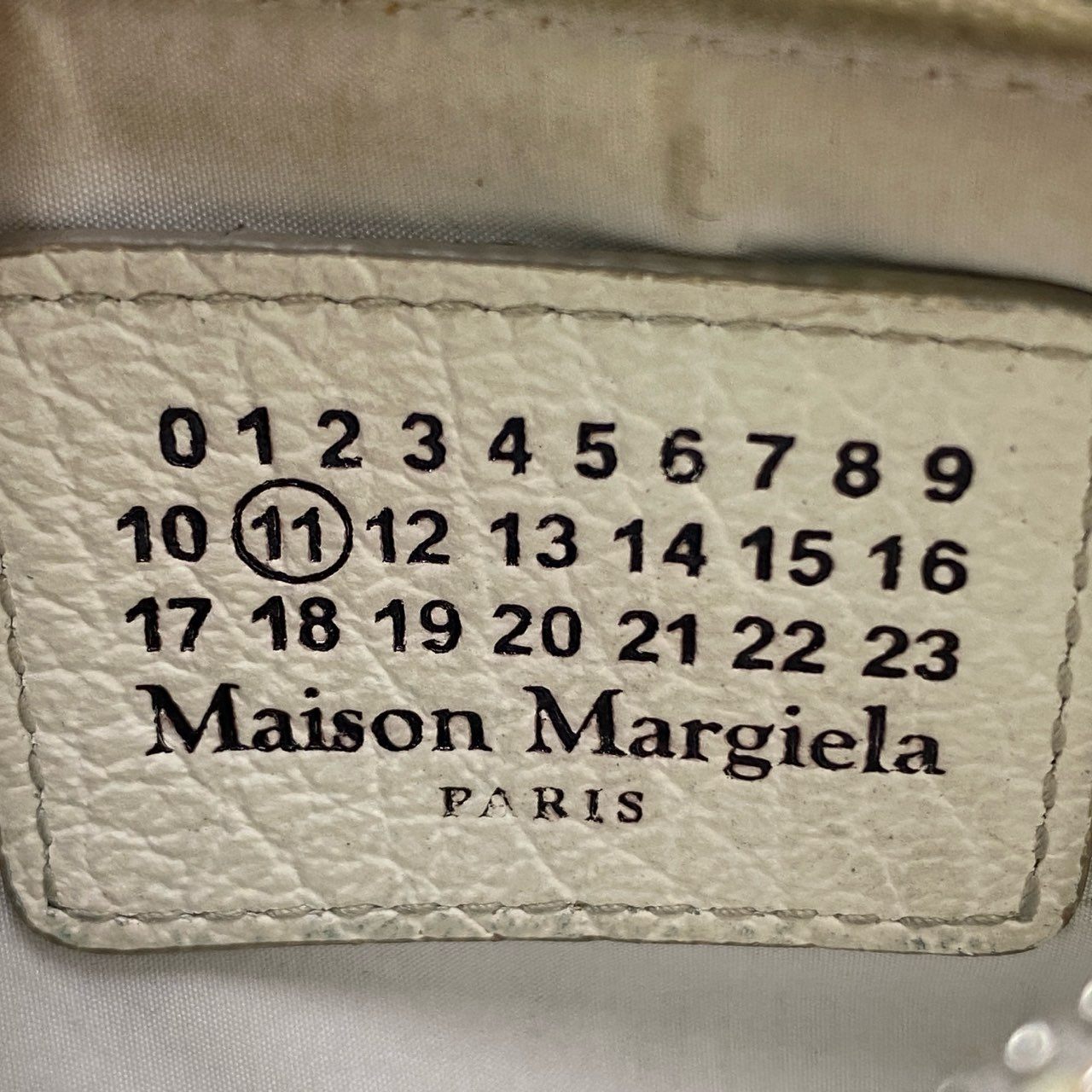 d23 Maison Margiela メゾンマルジェラ 4ステッチ フラグメントケース カードケース 財布  S56UI0143 P0399 T1003 ホワイト レザー ユニセックスu02t