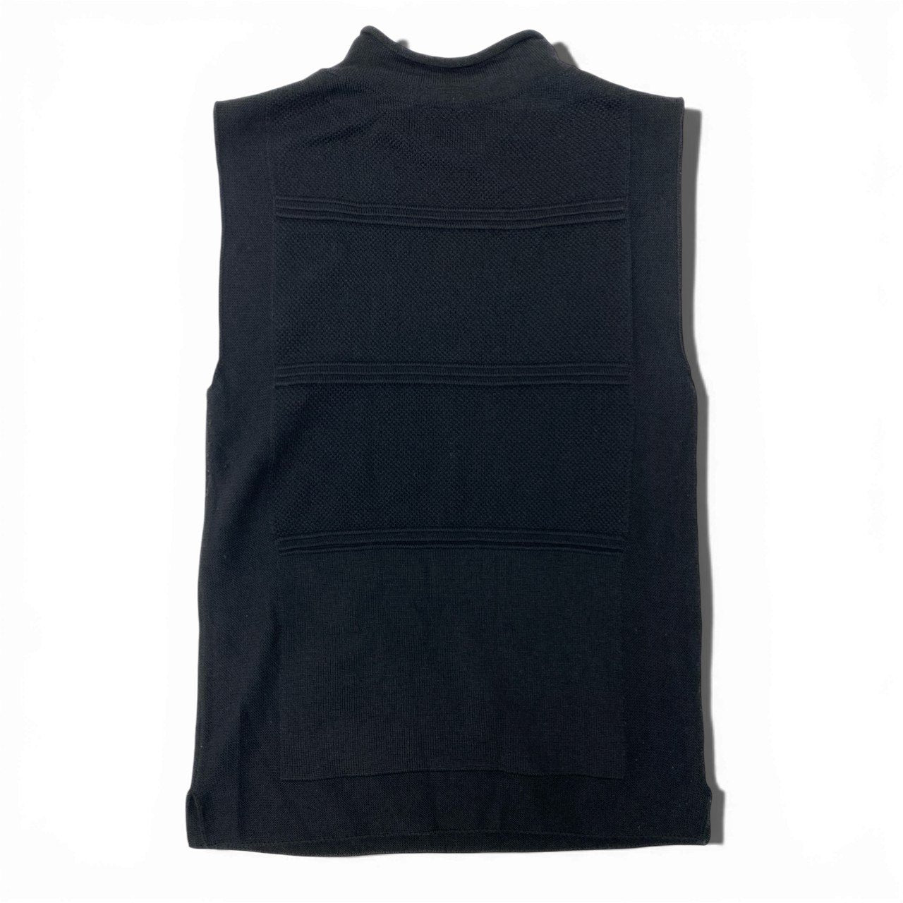 Hc5 HERMES エルメス タイトニットベスト ニット トップス サイズ34 ブラック レディース 女性用k02i