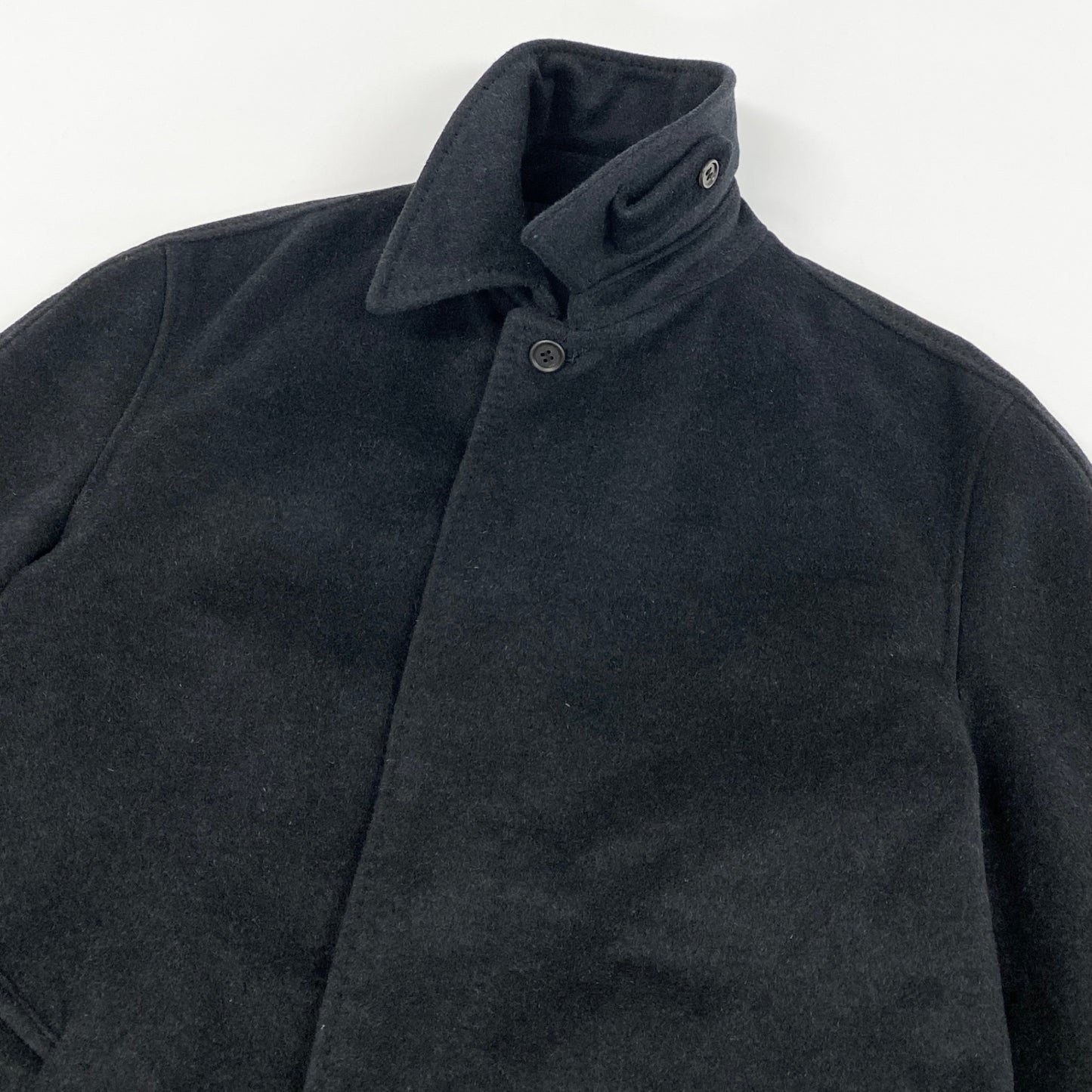 30h29 Paul Smith ポールスミス ステンカラーコート ウールコート ロングコート アウター 日本製 Mサイズ ブラック メンズ 男性用u02t
