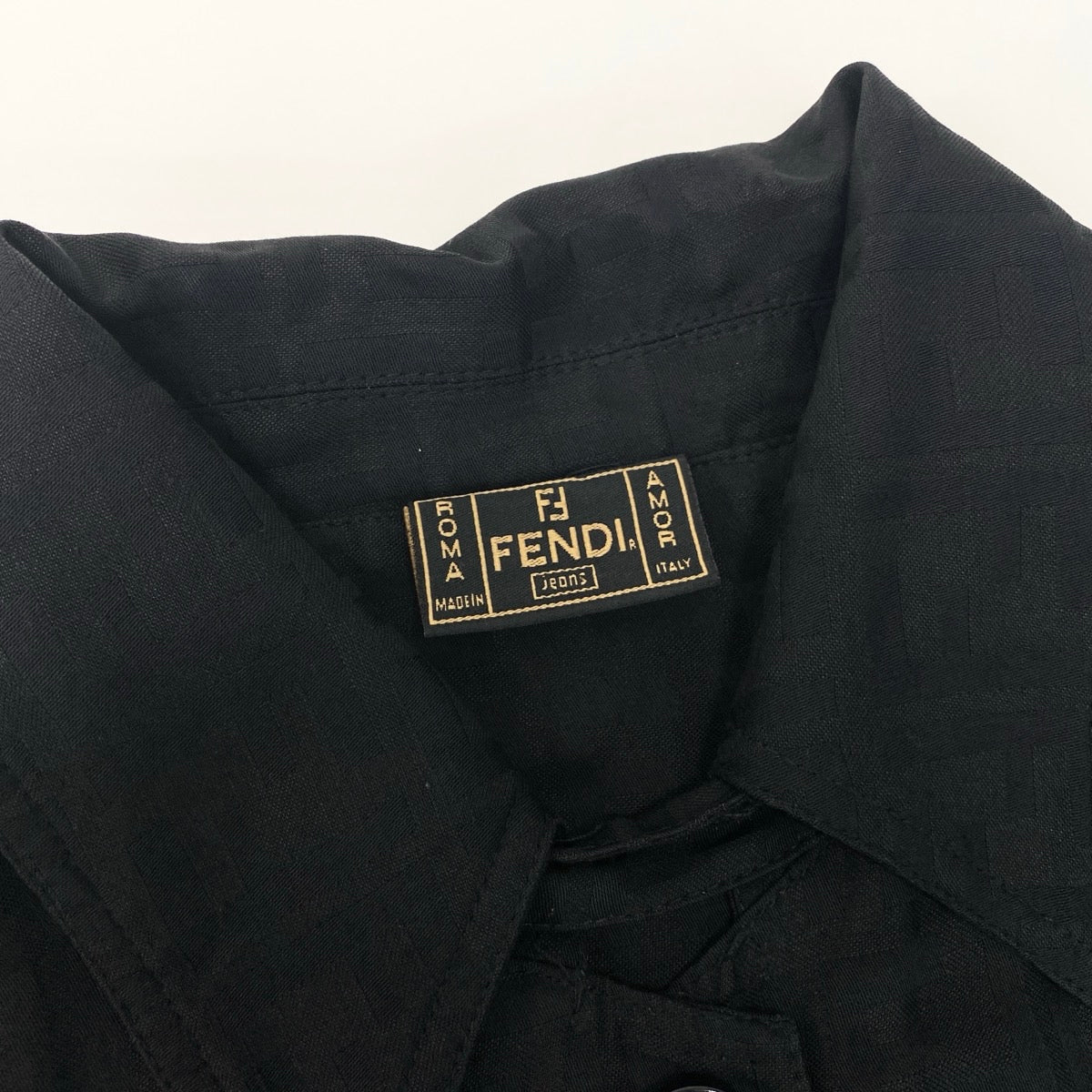 Ih1 FENDI フェンディ スプリングコート ロングシャツ 薄手 FFロゴ 総柄 イタリア製 29 545252 00004 I40 レディース 女性用u02t