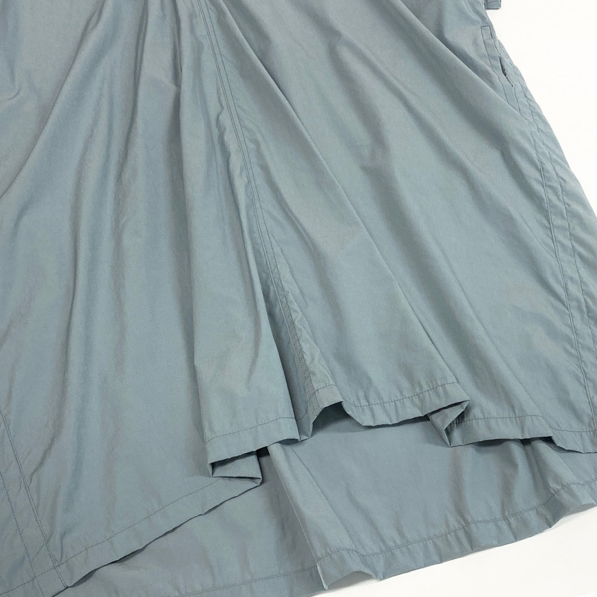 Af27 Y's ワイズ 23ss FLARED DRESS WITH SMALL COLLARS 半袖ワンピース YH-D29-026 サイズ2 グレー レディースo07t