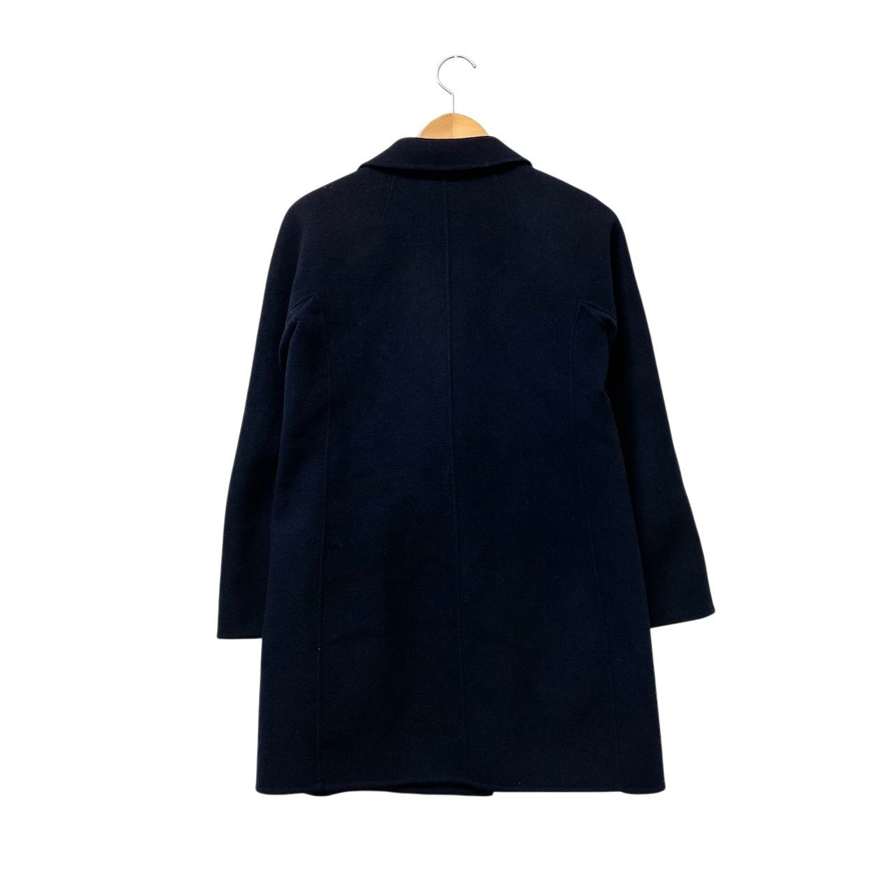 14g5 'S Max Ｍara エスマックスマーラ クチートアマーノ ダブルブレスト ウールコート サイズ36 ネイビー  レディース 女性用u02t