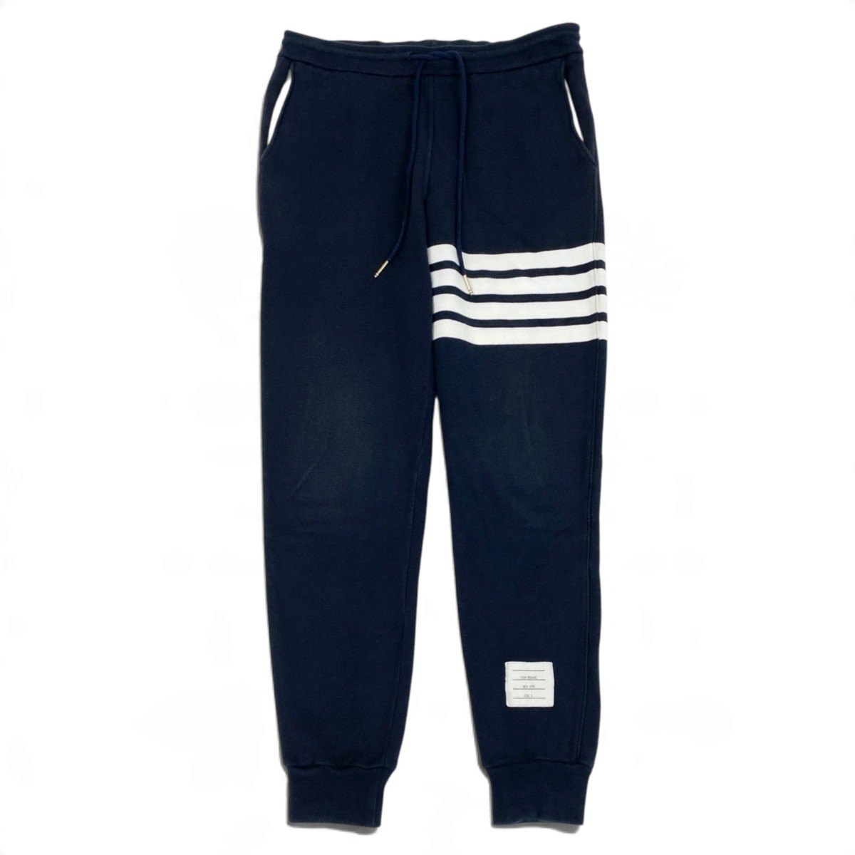 Mj13 THOM BROWNE トムブラウン クラシックループバック 4バー スウェットパンツ ボトムス 日本製 MJQ008H-00535461 0 ネイビー コットン メンズo07t